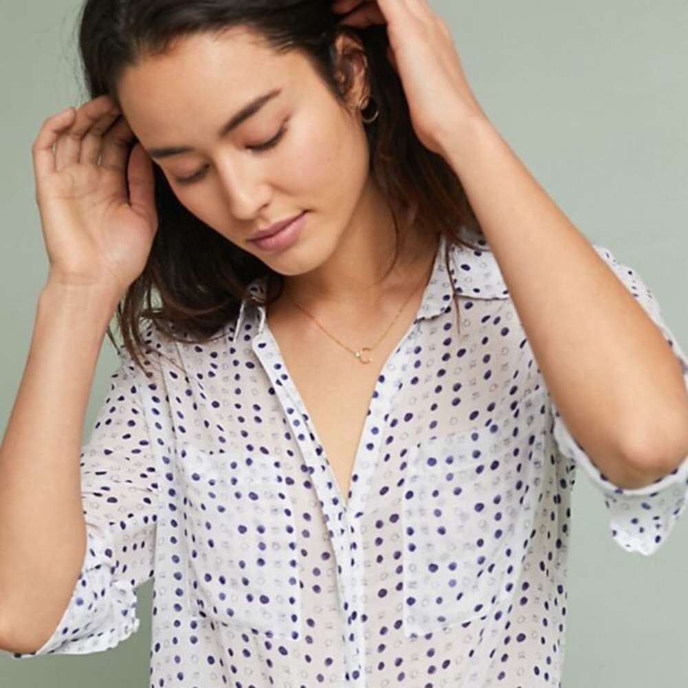 Anthropologie cloth&stone Tavira Blouse